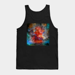 Mosaic space 3d abstract pattern Tank Top